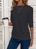 Women's Crew Neck Casual Long Sleeve