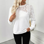 Rose Three-dimensional Flower Decorative Long Sleeve