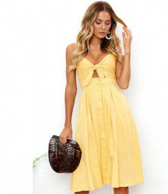 Sleeveless Backless Strap Long Close-fitting Sheath