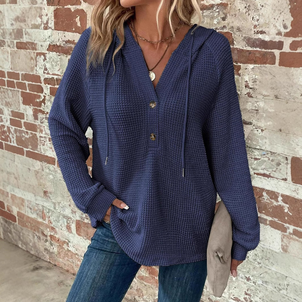 V-neck Long Sleeve Pullover Leisure Sports Sweater