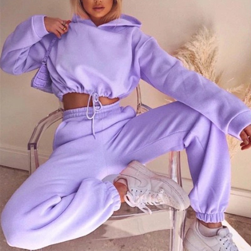 Jogging Suits 2 Piece Sweatsuits Tracksuits Sexy Long Sleeve Hoodie
