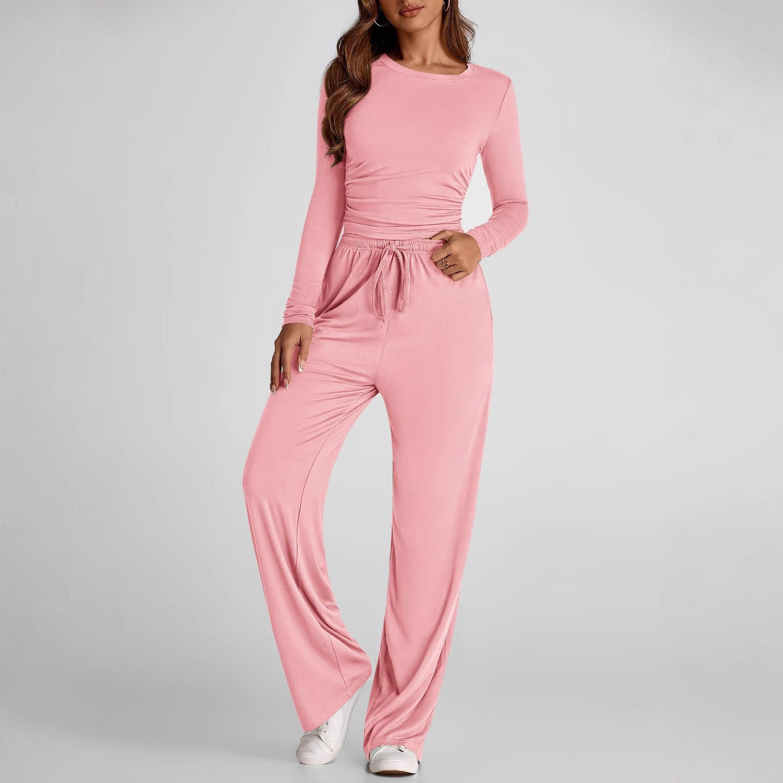 Women's Suit Long Sleeve Solid Color Casual Suit