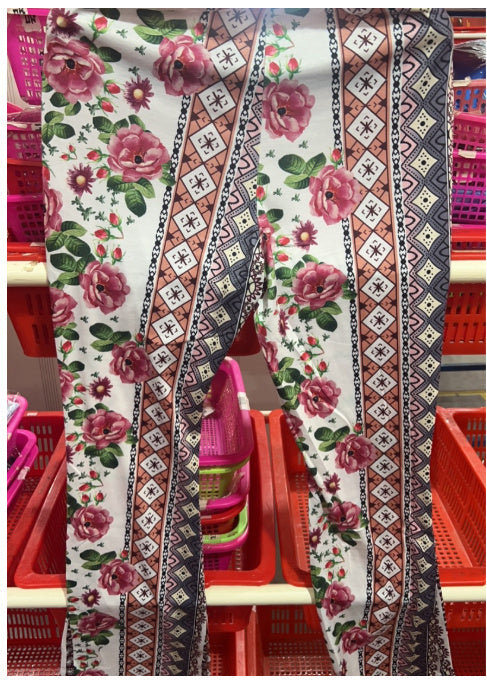 High Elastic Tight Pants Slim Sexy Print Trousers