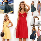 Sleeveless Backless Strap Long Close-fitting Sheath