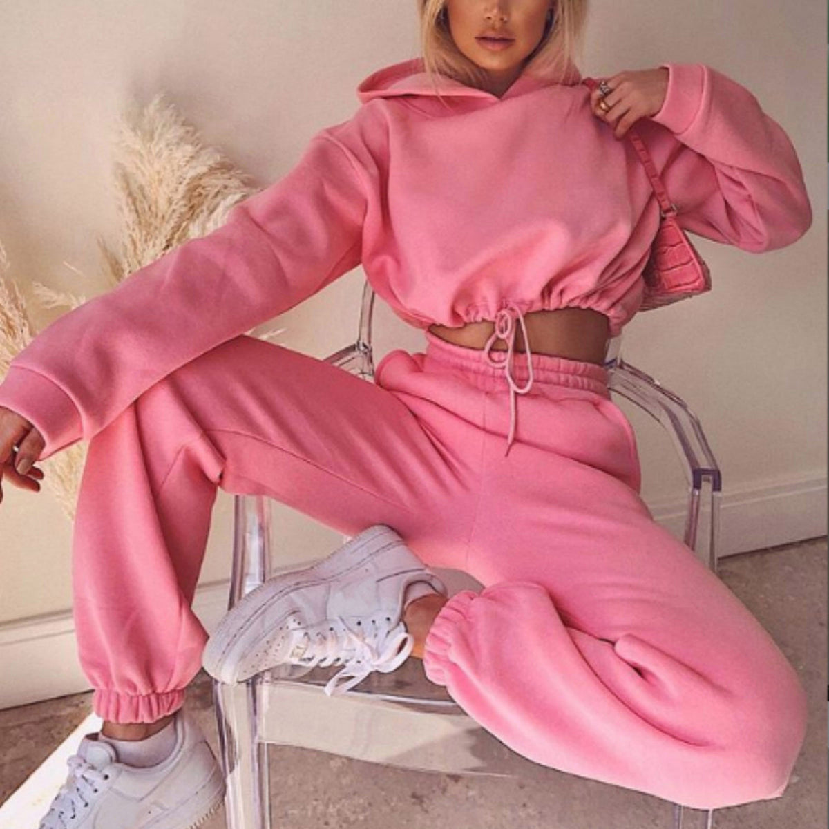 Jogging Suits 2 Piece Sweatsuits Tracksuits Sexy Long Sleeve Hoodie