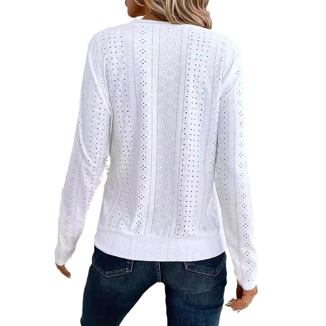 Women's Crew Neck Casual Long Sleeve