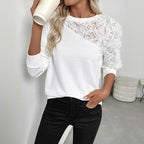 Rose Three-dimensional Flower Decorative Long Sleeve