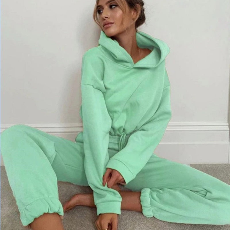 Jogging Suits 2 Piece Sweatsuits Tracksuits Sexy Long Sleeve Hoodie