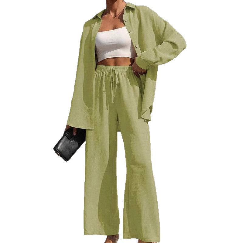 Women's Shirt With Trousers Fashionable And Elegant Ladies New Suit