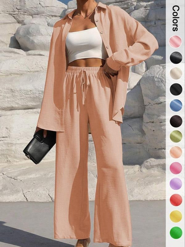Women's Shirt With Trousers Fashionable And Elegant Ladies New Suit