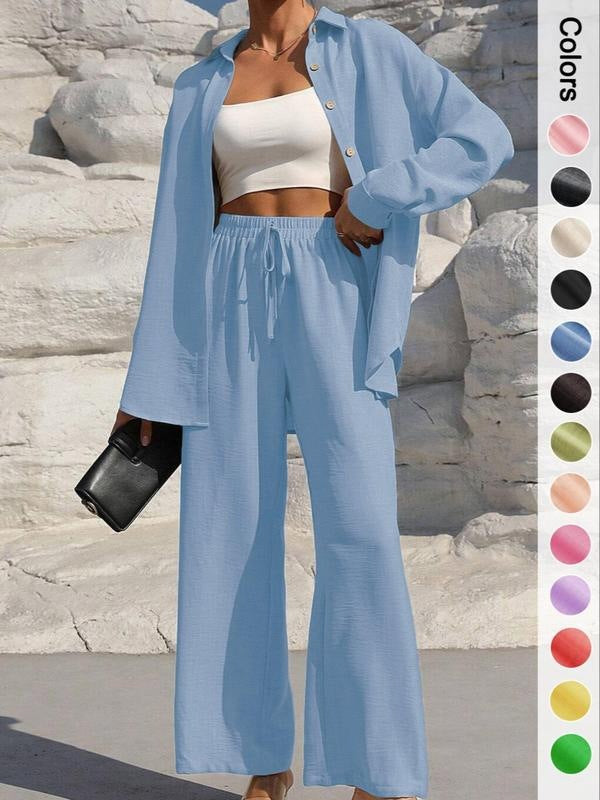 Women's Shirt With Trousers Fashionable And Elegant Ladies New Suit