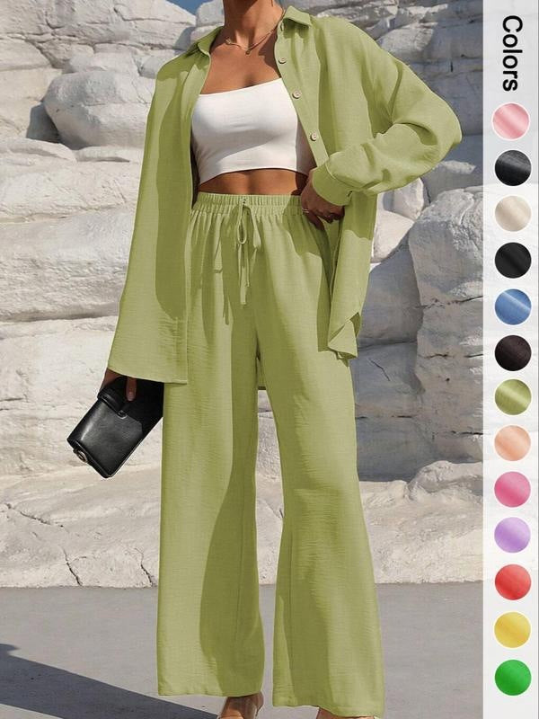 Women's Shirt With Trousers Fashionable And Elegant Ladies New Suit