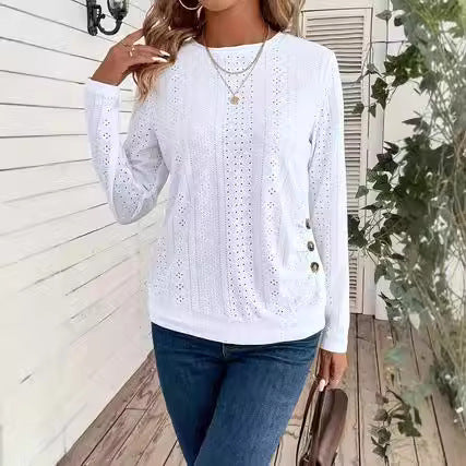 Women's Crew Neck Casual Long Sleeve