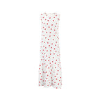 Heart Printing Cotton Sling Loose Long Dress