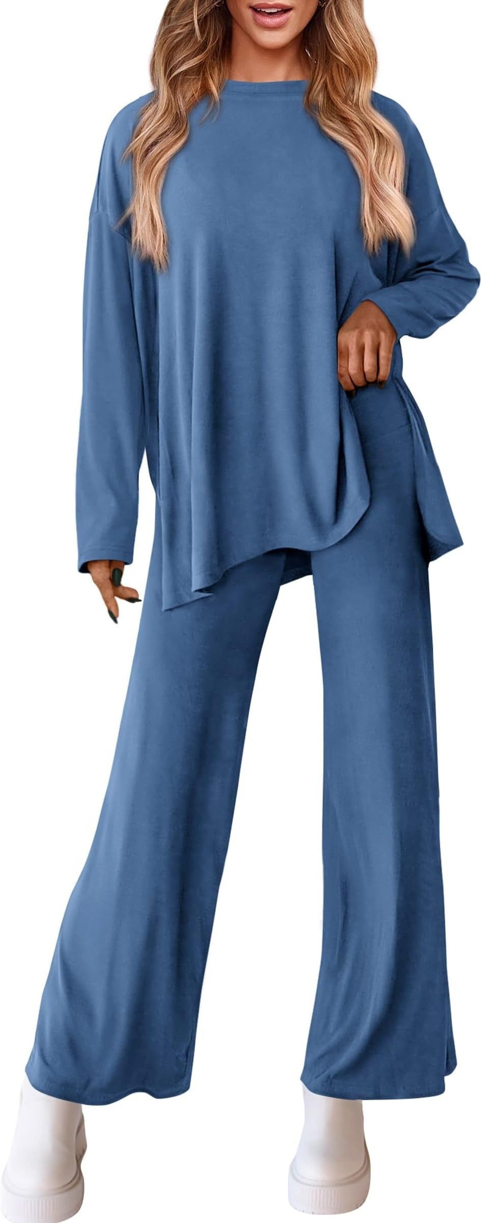 Women's Knitted Fashion Casual Solid Color Suit