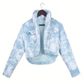 Quilted Scarf Stand Collar Pocket Long Sleeve Blooming Cotton-padded Coat