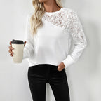 Rose Three-dimensional Flower Decorative Long Sleeve